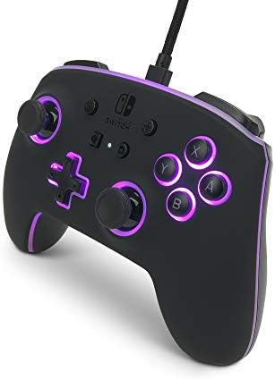 PowerA Spectra Enhanced Wired Controller for Nintendo Switch, Gamepad, Wired Video Game Controller, Gaming Controller, Officially Licensed, Light-Up Controller