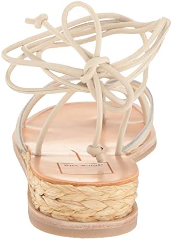 Dolce Vita Women's PRAX Flat Sandal, Ivory Leather, 10 | Image 2