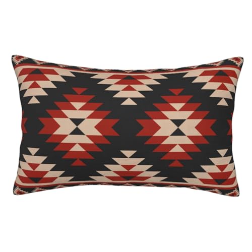インディアン ネイティブアメリカン 民族柄 オルテガ柄 枕カバー 軽量 抱き枕カバー 寝具カバー 防ダニ 抗菌 防臭 ファスナー付き ポリエステル 四節通用 家庭用 封筒式 枕かばー インテリア飾り 40x60cm