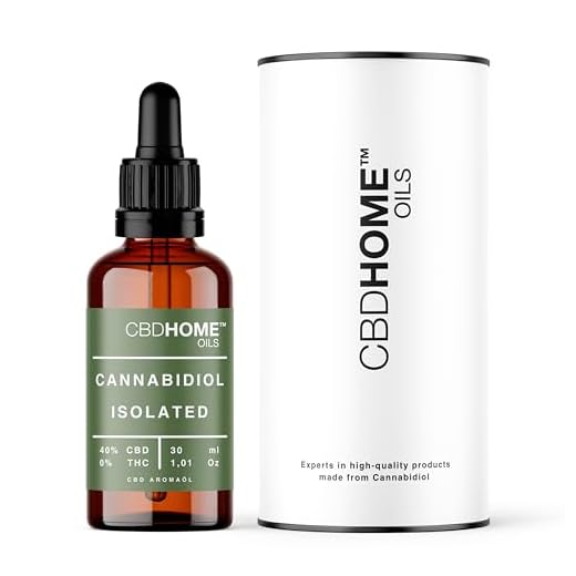 CBD HOME Oils - Olio CBD al 40% FORTE 30 ml - Isolato - Base di Canapa Biologica Arricchito con 40% di CBD Puro e Omega 3-6-9. Olio CBD Certificato 12000 mg - Prodotto nell'UE