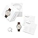 Fossil Men's Commuter Stainless Steel and Leather Hybrid Smartwatch, Color: Silver, Brown (Model: FTW1150)