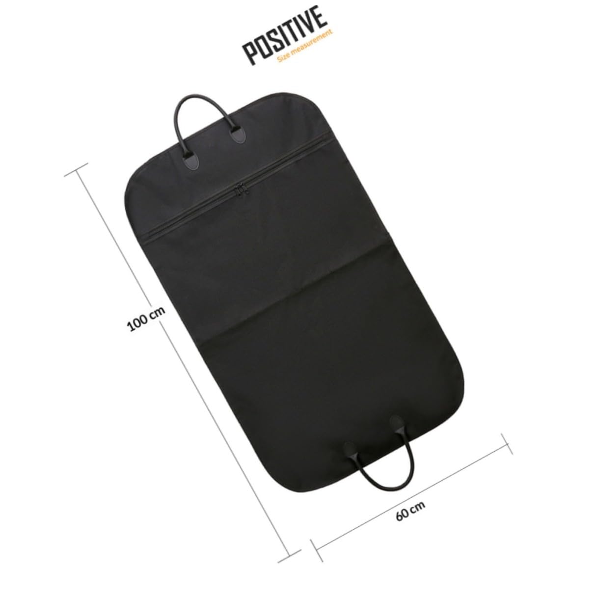 Porta Abito da Viaggio Nero Oxford Leggero e Pieghevole per Ufficio e Viaggi Leggeri, Borsa Copri Vestiti Pieghevole per Abiti e Vestiti