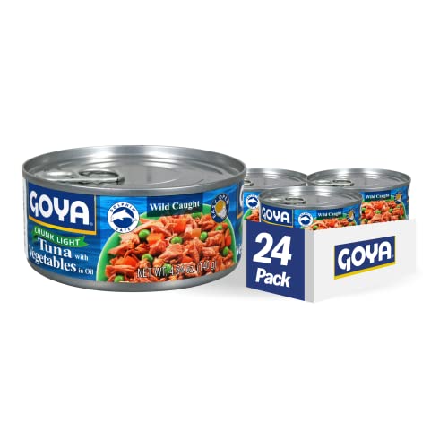 Goya Foods Chunk Light Tuna with Vegetables, Wild Caught, 4.94