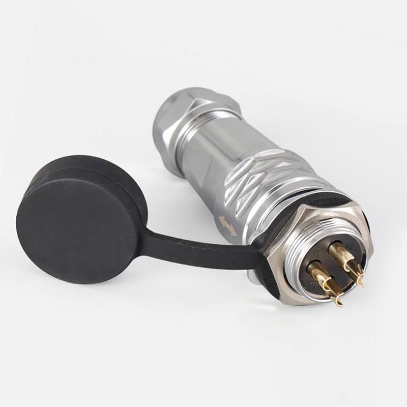 SF20 4 Pin Circular Metal Aviation Industrial Male Plug Female Socket Back-Mount Waterproof Docking Quick Push-Pull