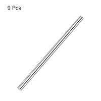 Vista 262 de uxcell Varilla redonda sólida de acero inoxidable 304 de 0.197 in x 5.906 in para manualidades de bricolaje - 10 piezas