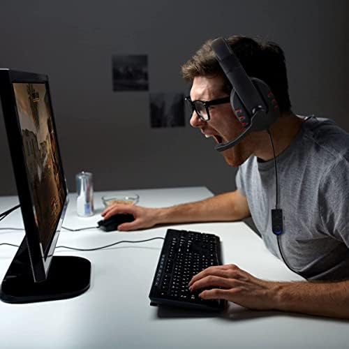 JAMSWALL Gaming Headset for PS4 Xbox One S 3.5mm Wired Over-head Stereo Gaming Headset Headphone with Mic Microphone, Volume Control for SONY PS4 PC Tablet Laptop Smartphone Xbox One S