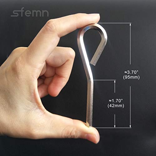 Sfemn 7/32” Hex Key Dogging Key Allen Key With Full Loop, Allen Wrench Door Key For Push Bar Panic Exit Devices, Crash Bar, Gym Door, Solid Metal – 5 Packs #TOP1