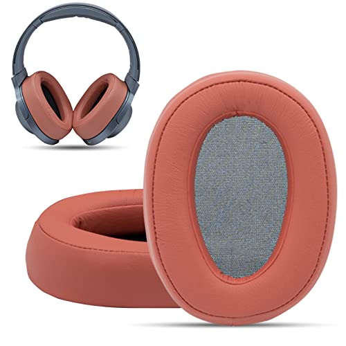 Image of Krone Kalpasmos Replacement Earpads for Sony WH-H900N h.Ear on 2 & Sony MDR-100ABN Headphones, Sony Headphone Cushions Compatible with Sony 900N, Sony WH H900N earpads with Soft Foam Leather,Light Red