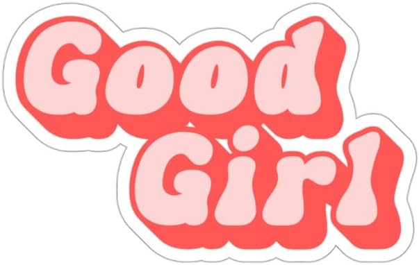 Miniatura 1 de Milleyz Good Girl - Calcomanías para computadora portátil, teléfono, botellas de agua, calcomanías para Kindle, calcomanías de vinilo troqueladas