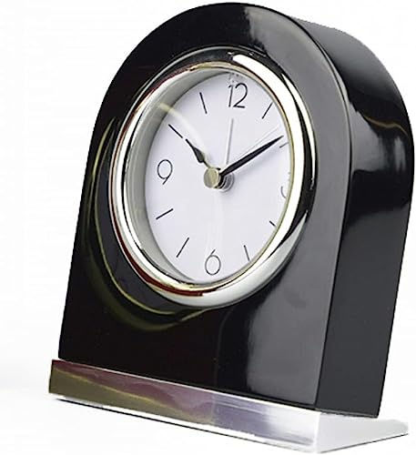 Reloj de madera maciza silencioso con luz nocturna para decorar el salón en tono marrón