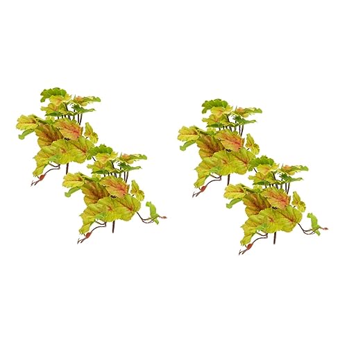ifundom 2sets 2pcs Simulated Plant Decor for Reptile Box Realistic Faux Plants for Terrarium Landscape Ornament for Reptile Habitat and Pet Case Autumn 2pcs*2