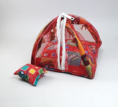 Image of Home Craft Thakur ji Bed /Laddu Gopal ji Bed with Mosquito Net usable 0 to 3 n