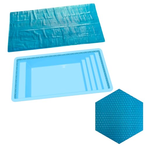 Capa Manta Lona Térmica Piscina Bonaire 4 X 2m Splash Igui 500 Micras Azul Proteção Uv