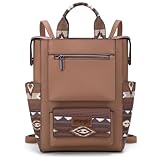Montana West Wrangler Aztec Backpack Purse for Women Ladies Convertible Stylish Anti Theft Purse with Adjustable Strap