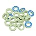 Tool parts 17pcs 12.2 x 20.5 x 6.5mm Ferrite Ring Iron Powder for Toroid Cores Light for Green Blue