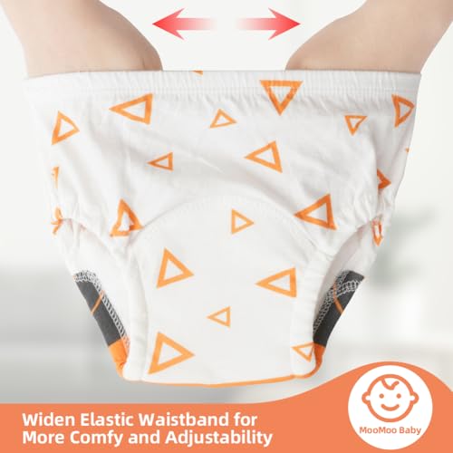 Aolso Töpfchen-Trainingshosen, 5PCS Baby-Kleinkind-Trainingshosen, Kinder Töpfchen Trainingshose für Mädchen Jungen, 100% Baumwolle, Waschbar und Wiederverwendbar (Stil C - 110)