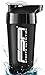 Proteína Shaker de 700 ml, Botella Mezcladora, a prueba de fugas, BPA libre, FSA Nutrition - Negro | Blanco