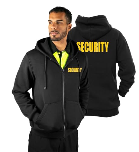 RYNO GEAR SECURITY ZIPPERED HOODIE SWEATER 4XL (GOLD ID)
