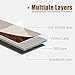 MIRUO SPC Vinyl Plank Flooring 9 Pieces Easy DIY Luxury Vinyl Flooring Tiles Wood Look Water Proof Surface Rigid Core Dark Brown 48 * 7 * 0.2 inch