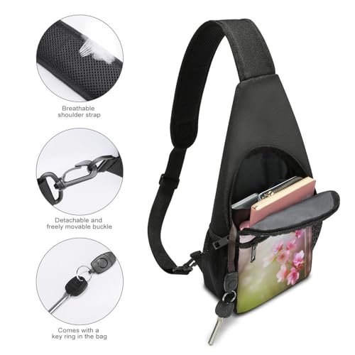 Mochila Bandolera Spring Flower para Senderismo Casual miniatura 4