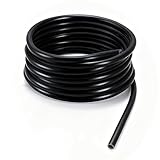 Nasxkji 4m Silikonschlauch Schwarz – ID 5 mm, OD 10 mm, Unterdruck- und Schutzschlauch für Industrie, Kfz und Motoren – Hochtemperaturbeständig & Flexibel