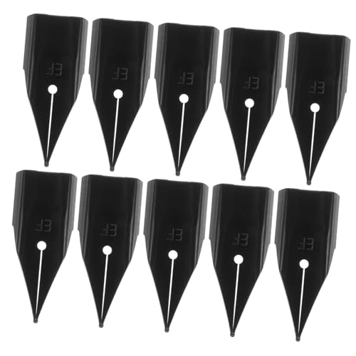 Angoily Fountain Pen Nibs Replacement Set 10pcs Calligraphy Nibs Smooth Ink Flow for Practice