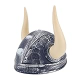 BESPORTBLE Junge Mädchen Wikingerhelm Aus Geruchsneutralem Pvc Verstellbar Mit Hörnern Mittelalterliches Piratenkostüm Zubehör Geeignet Für Halloween Dress-up Und Karnevalspartys
