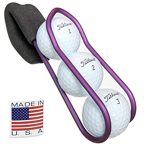 SnakeBelly Golf Ball Holders - Quick-Draw Release (Purple, 1)