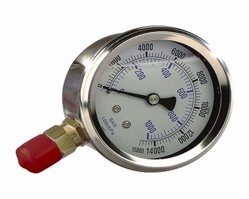 Williams Hydraulics 8G04W 4 Inch Face Diameter Liquid Gauge