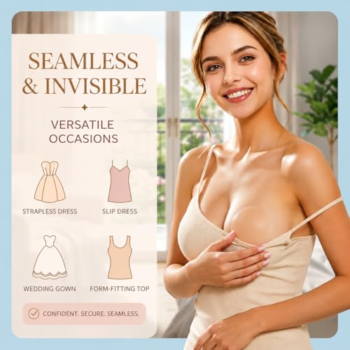 Image of 2-Pair Sticky Women's Nipple Covers - Reusable Washable Silicone Pasties