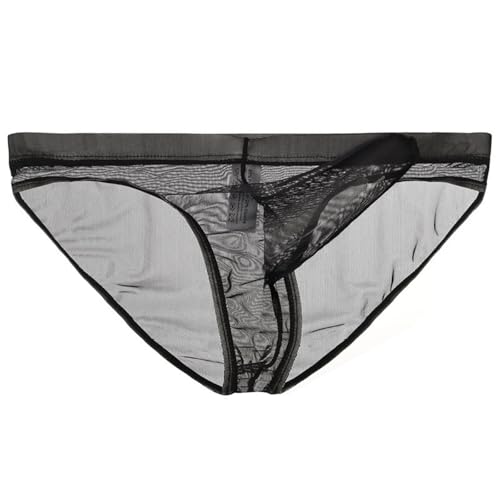 Men's Sheer Mesh Bikini Elephant Nose Briefs Underwear Breathable Ultra Thin Briefs2