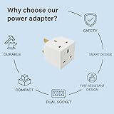 2 Way 3 Pin UK Plug Adapter Splitter, 13A Fused Dual Socket Power Extension, Compact UK Plug Adapter for Home, Office, and Kitchen Use. - Image 6