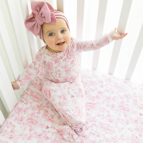 Image of Posh Peanut Baby Crib Sheets for Boys & Girls - Viscose from Bamboo Crib Sheets for Standard Baby Mattresses (52 inch X 28 inch X 9 inch) Antoinette