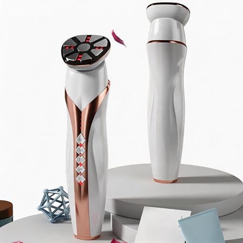 JMFBeauty Radiofrequenz Gerät RF_EMS_VR Gerät für Zuhause 1 MHz 90 KHz 3 Farben BIO_Photonlichttherapie Hautlicht blau grün rotlicht für Gesicht und Körper Massagegerät Hautverjüngung Straffe Haut