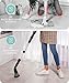 JULY HOME Electric Spin Scrubber with Adjustable Extension Shower Scrubber Brush, Cordless Automatic Power Scrubber for Shower, Cleaner for Tile, Floor, Long Handle & 3 Brush (Packaging May Vary)
