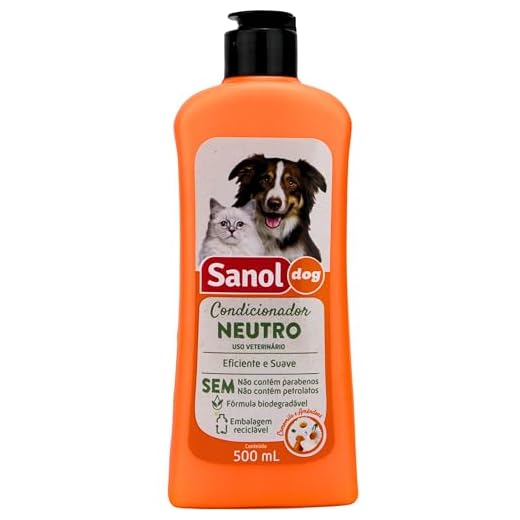 Sanol Dog Condicionador De Pelos Neutro 500 Ml Laranja