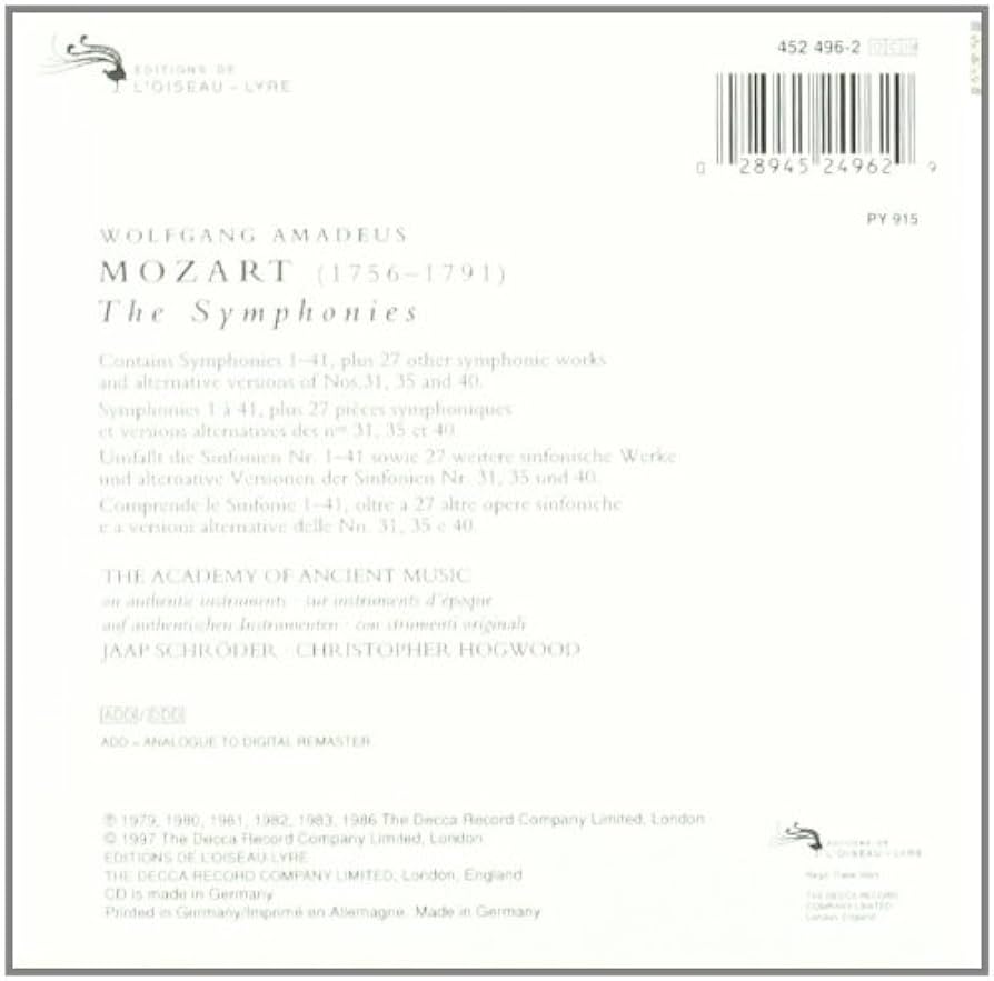 Amazon.co.jp: Mozart : The Symphonies: ミュージック