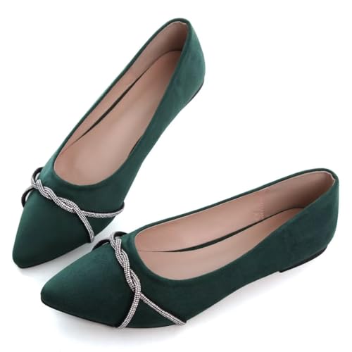 Image of TN TANGNEST Womens Casual Flats Chain Ballet Flats