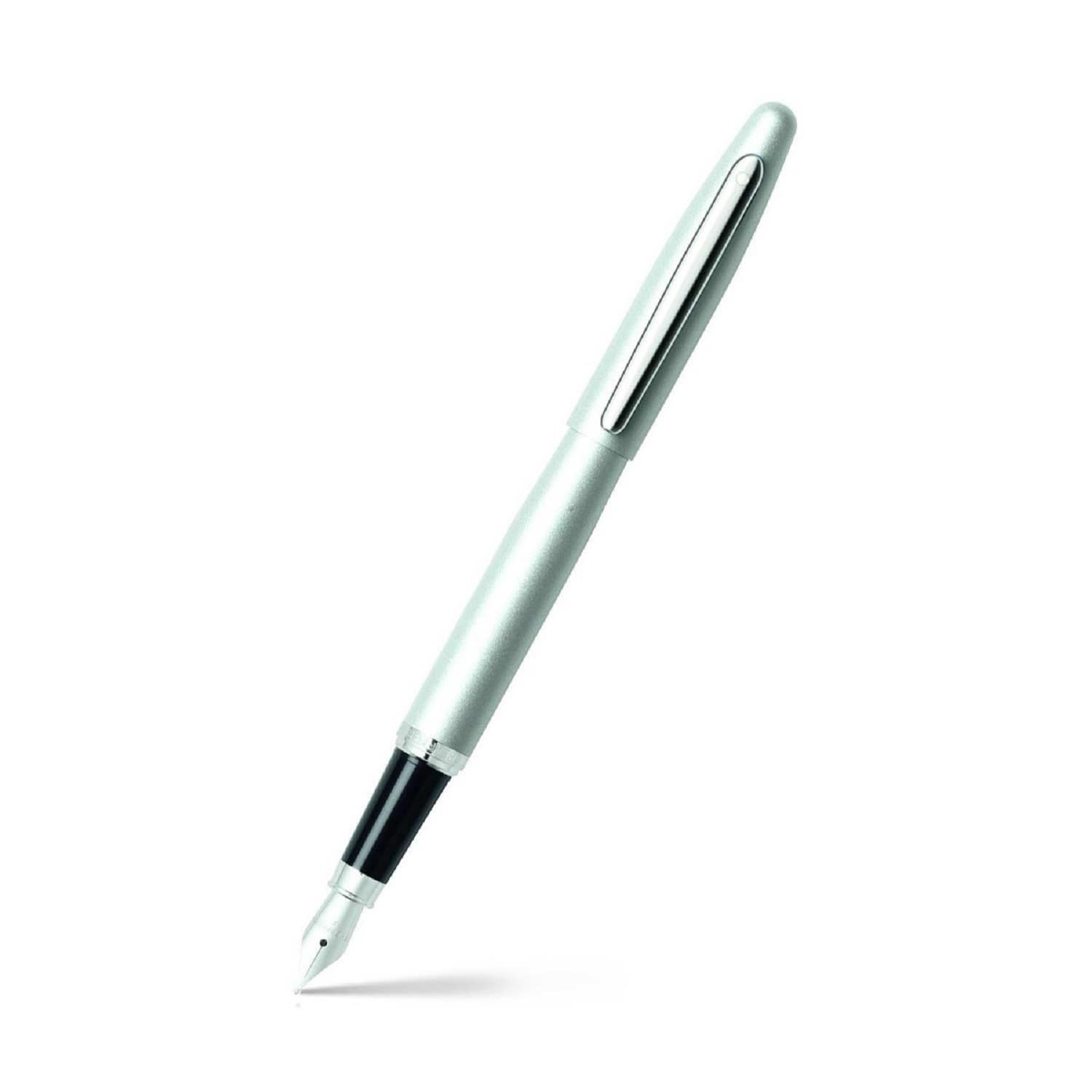 VFM 9400 Strobe Silver Fountain Pen With Chrome Trims - Medium