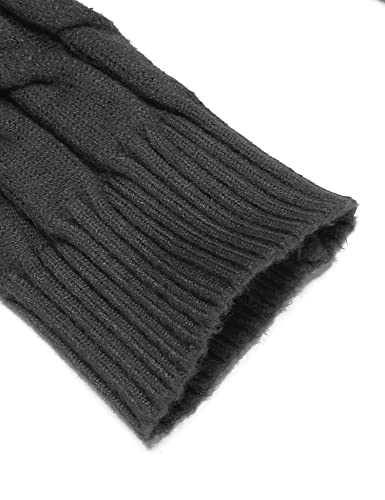 Jinidu Men's Slim Fit Turtleneck Sweater Casual Twisted Knitted Pullover Sweaters #TOP5