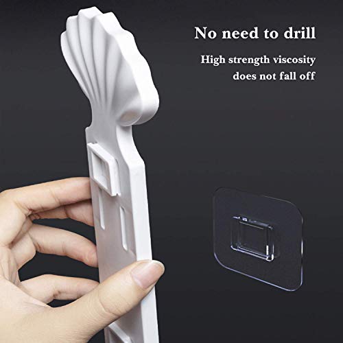Image of Plastic Double Layer Stand /Holder || Bathroom Soap Holder Shelf Rack || Sea Shell Shape Soap Storage Box || Wall Soap Box Dispenser Tray for Kitchen & Bathroom (Medium, Multicolor)