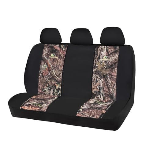 Mossy Oak Full Size Bench Seat Covers Universial Fit Most Rear Seats - Made with Rip-Stop Oxford Fabric - Official Licensed Product