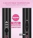 Farery Mini Thermal Brush 3 Temperature Adjustable, Travel Curling Iron for Short Hair 1 Inch, Heated Round Brush for Soft Curls, Lightweight Curling Wand for Bouncy Hair, Touch-ups, Dual Voltage