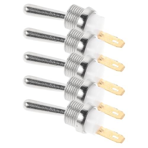 COLLBATH 5 Piezas Kit de Interruptores de Apagado para Motosierra Botón Metálico Interruptor Palanca para Reparación y Recambio de Herramienta de Ignición al Aire