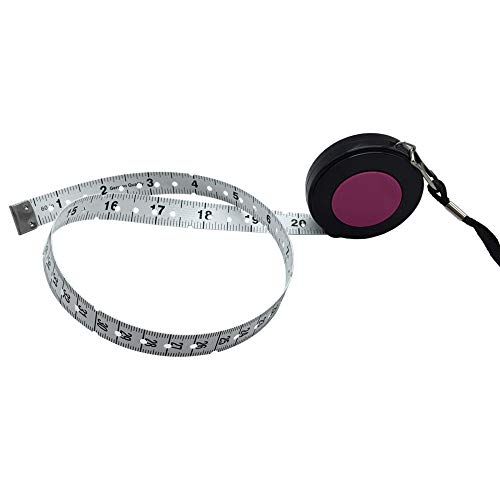 VISIONU Braille Tape Measure 60'' / 150 cm with Black Rope, Pink
