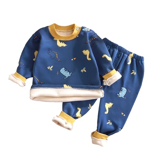 La mejor selección de Conjuntos térmicos para Niña . 45 Conjunto de 2 piezas de ropa térmica para niños y niñas, de forro polar protector, ropa de invierno para niños y niñas, B, 12-18 Meses
