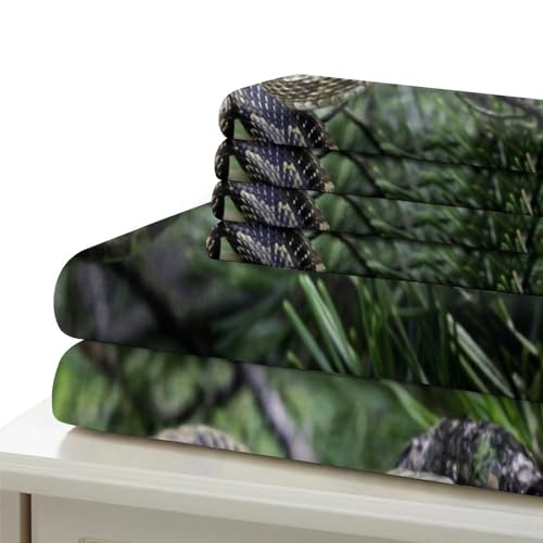 Housse de couette serpent microfibre 3D parure zippée lit enfant - 7