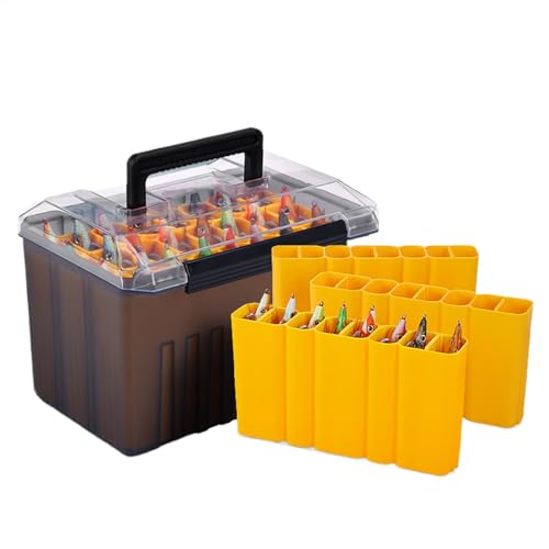 Boîte de matériel de pêche anti-mélange avec couvercle transparent pour éviter les nœuds