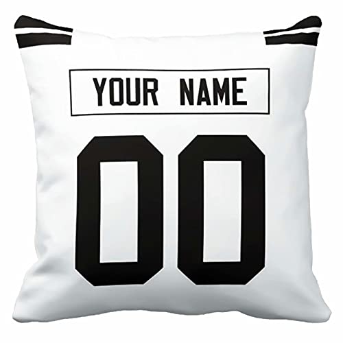 Image of ANTKING Throw Pillow 2 Pack with Custom Name and Number Personalized Gift for Men Women Boys