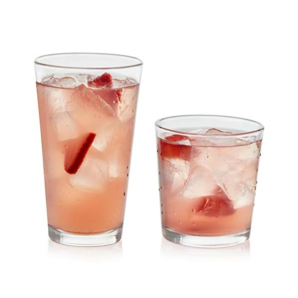 Libbey Flare 16-Piece Tumbler and Rocks Glass Set